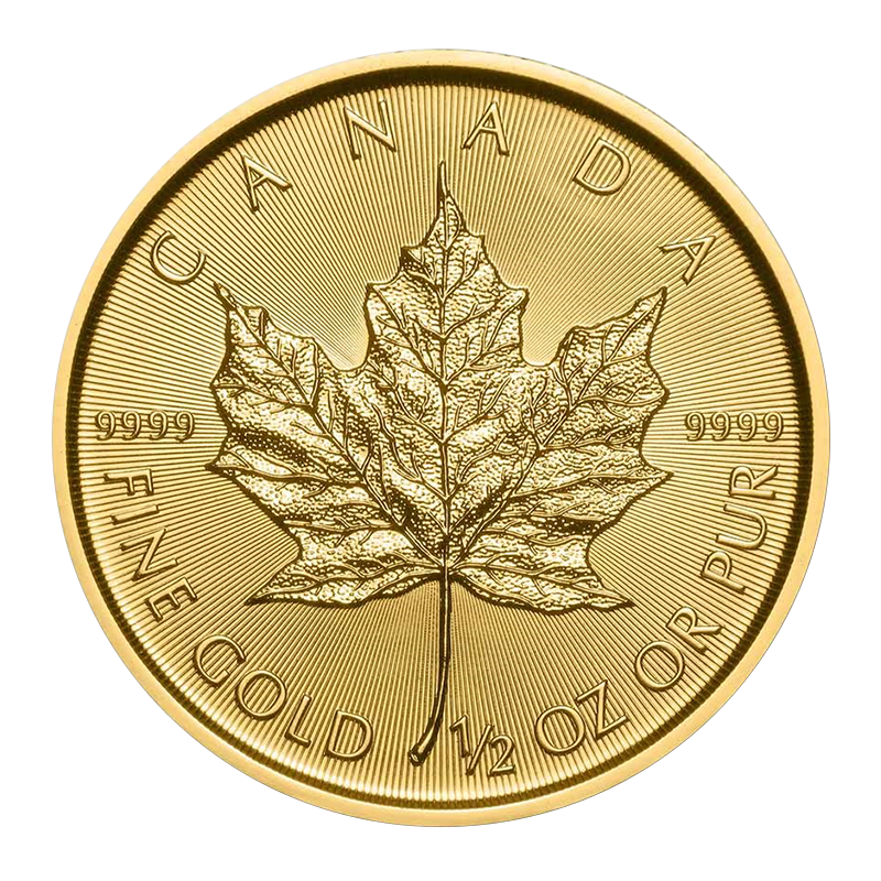 Image for 1/2 oz Gold Maple Leaf Coin (2022) from TD Precious Metals